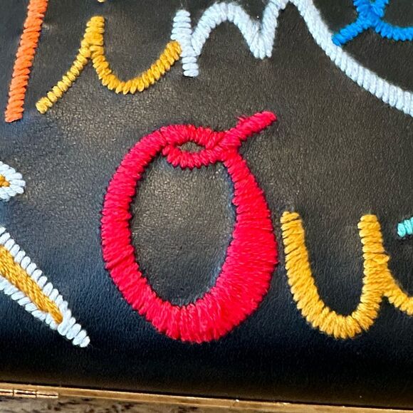 Alice + Olivia “Time Out” Shirley Embroidered Clutch - Picture 6 of 11